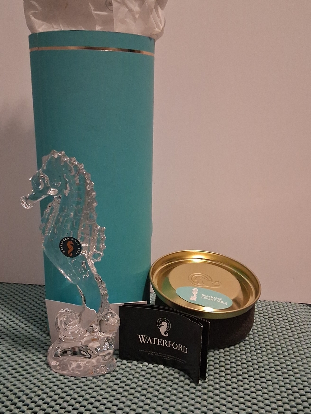 Waterford Giftology Seahorse Collectible Crystal Sculpture